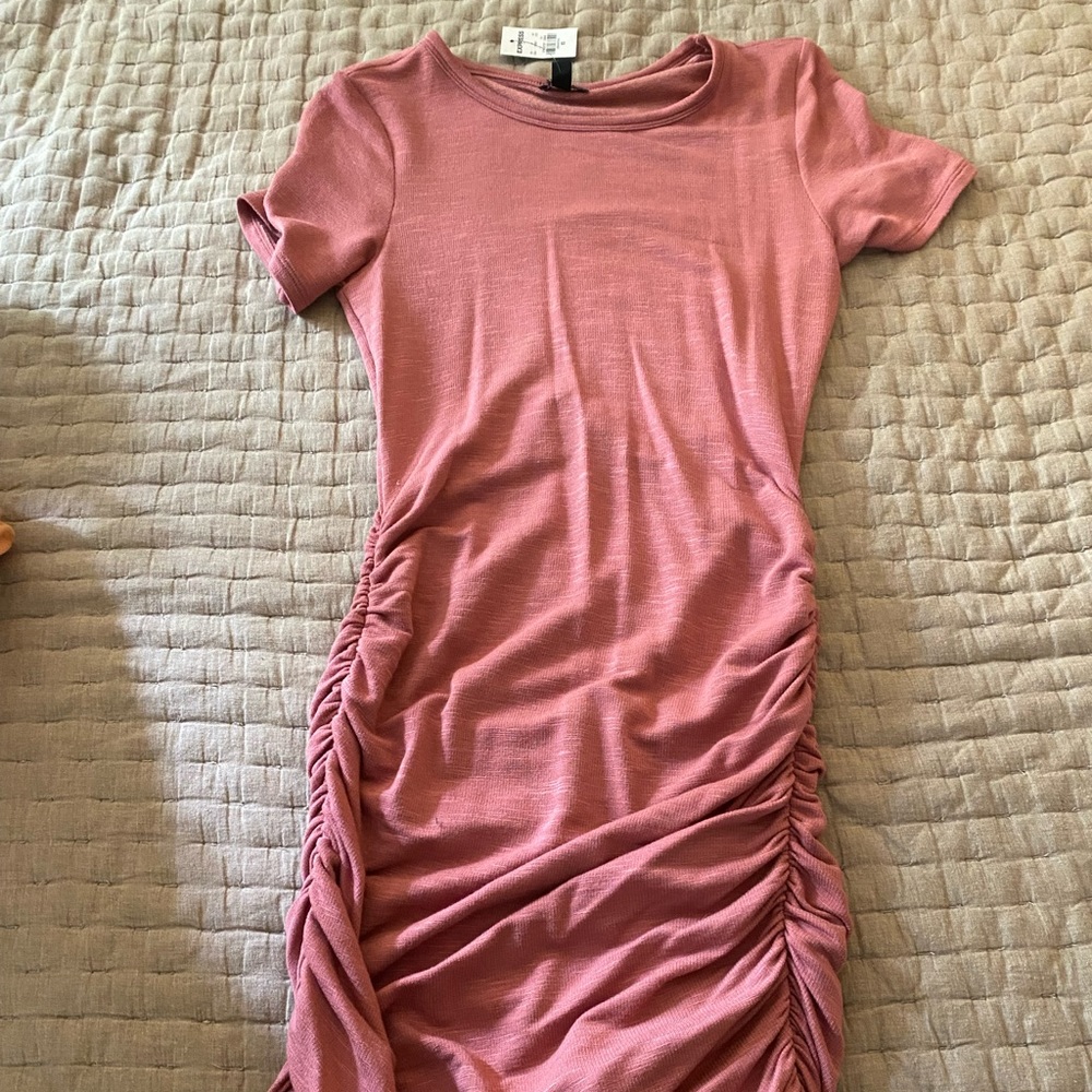Ruffled sides tight dress
